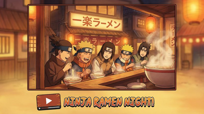 蜜芽美食视频分享 - 忍者拉面夜话